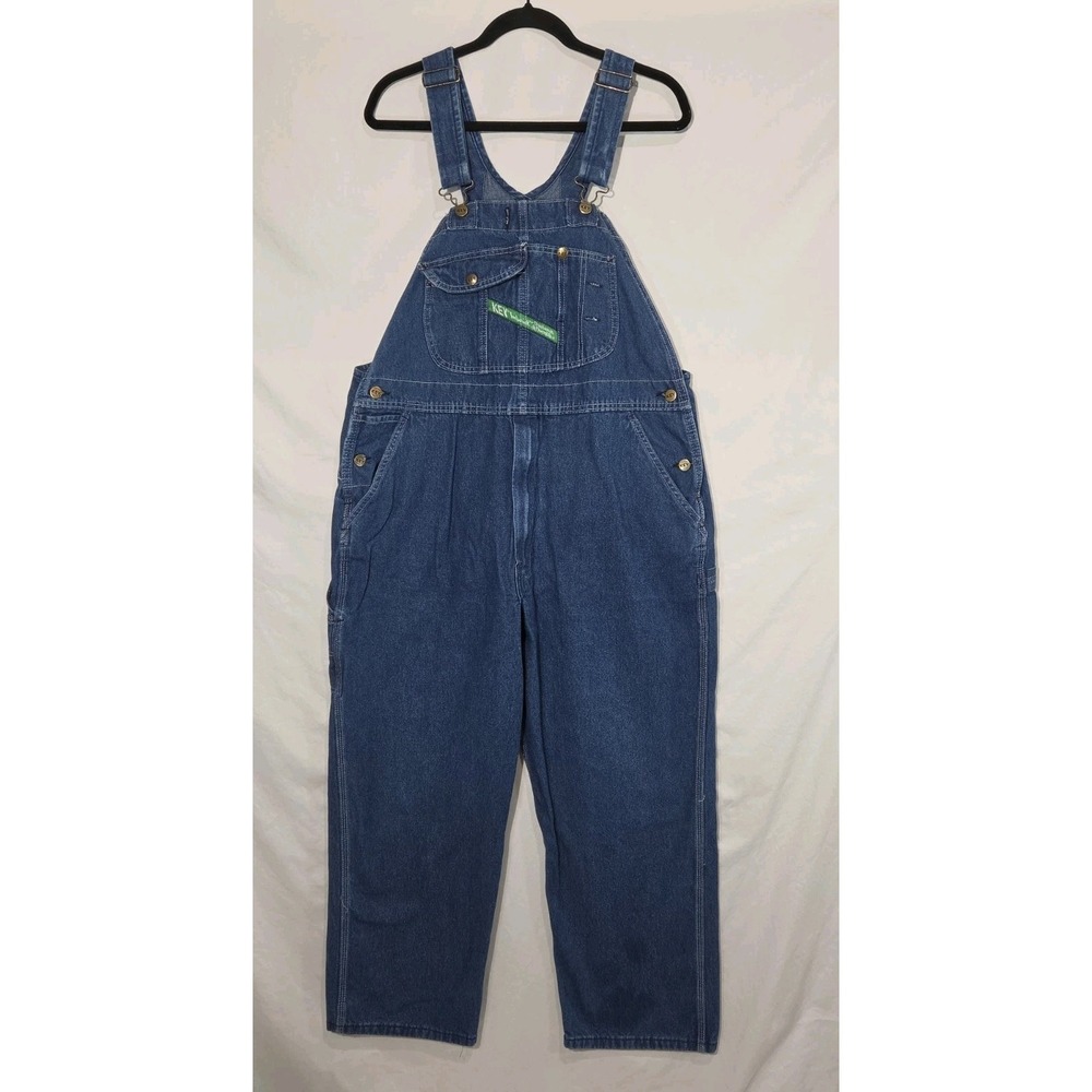 Key‎ Imperial Overalls Men 40x29 Blue Denim Aristocrat Bib Workwear Dungarees